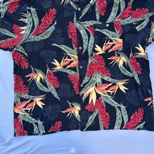 Puritan Tropical Leaf Print Shirt